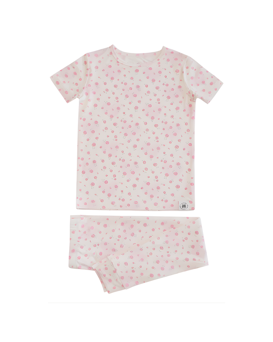 Double Love Short Sleeve Pajama Set