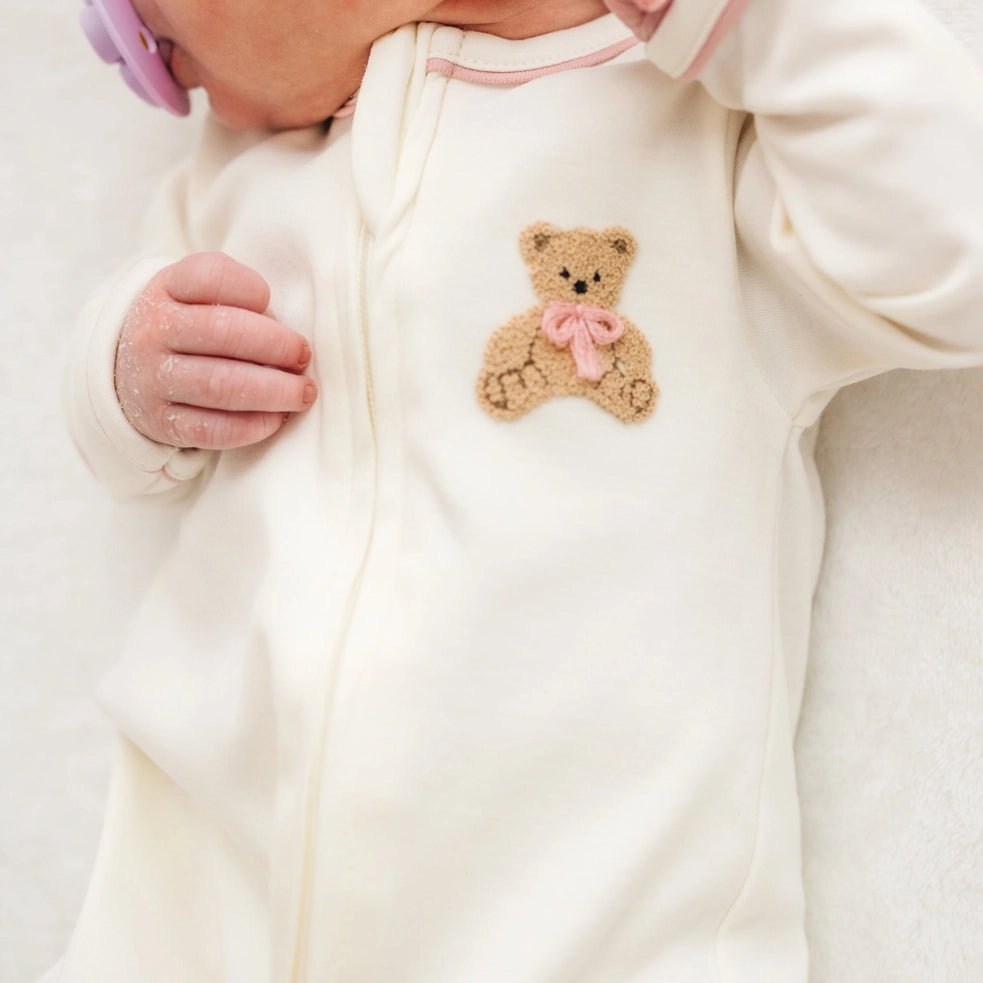 Bear Hugs Zip Footie