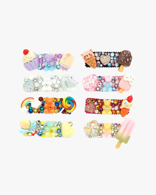 Charms and Crystals Snap Clip
