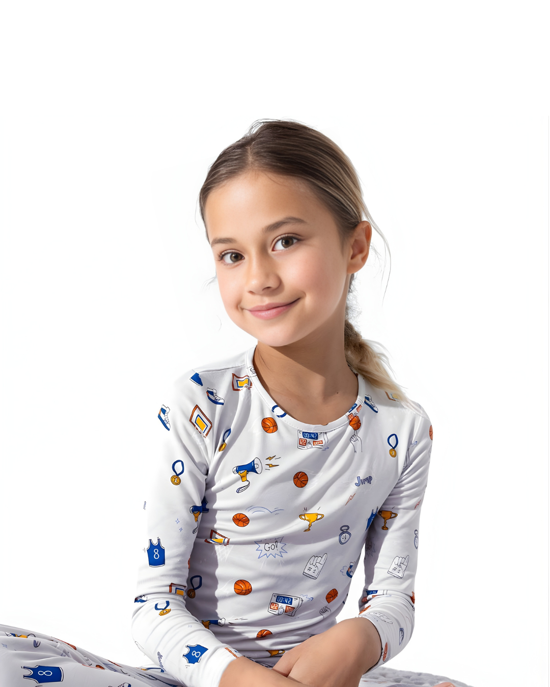 All Star Basketball Long Sleeve Pajama Set