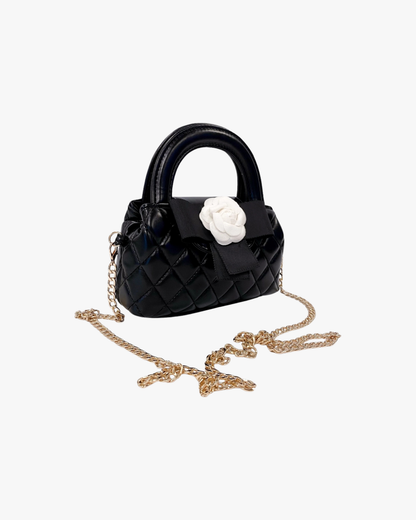 Floral Applique Quilted Bag