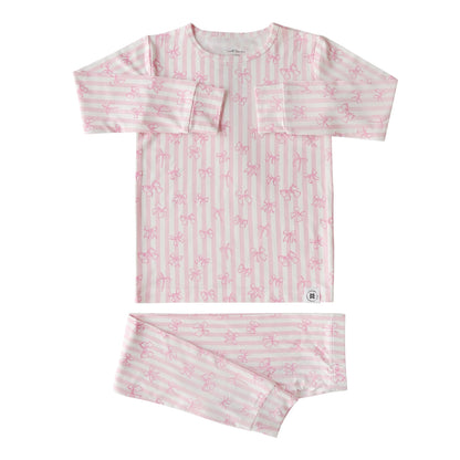 Tie the Knot Long Sleeve Pajama Set