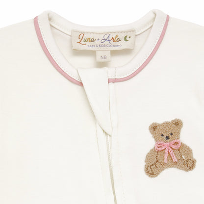 Bear Hugs Zip Footie
