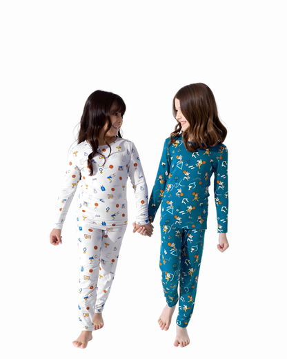 All Star Basketball Long Sleeve Pajama Set