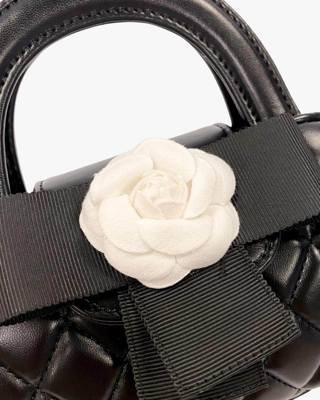 Floral Applique Quilted Bag