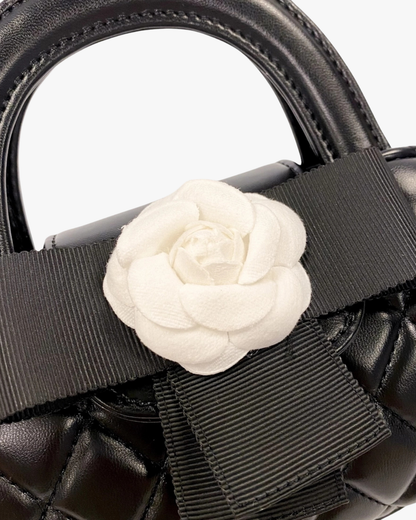 Floral Applique Quilted Bag
