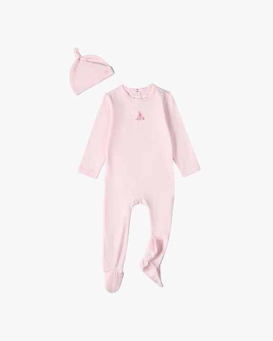 Pink Waddling Ducks Footie Set