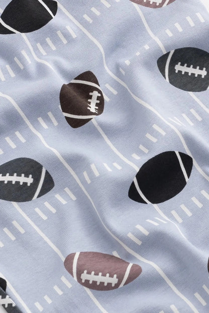 Football Fun Long Sleeve Pajama Set
