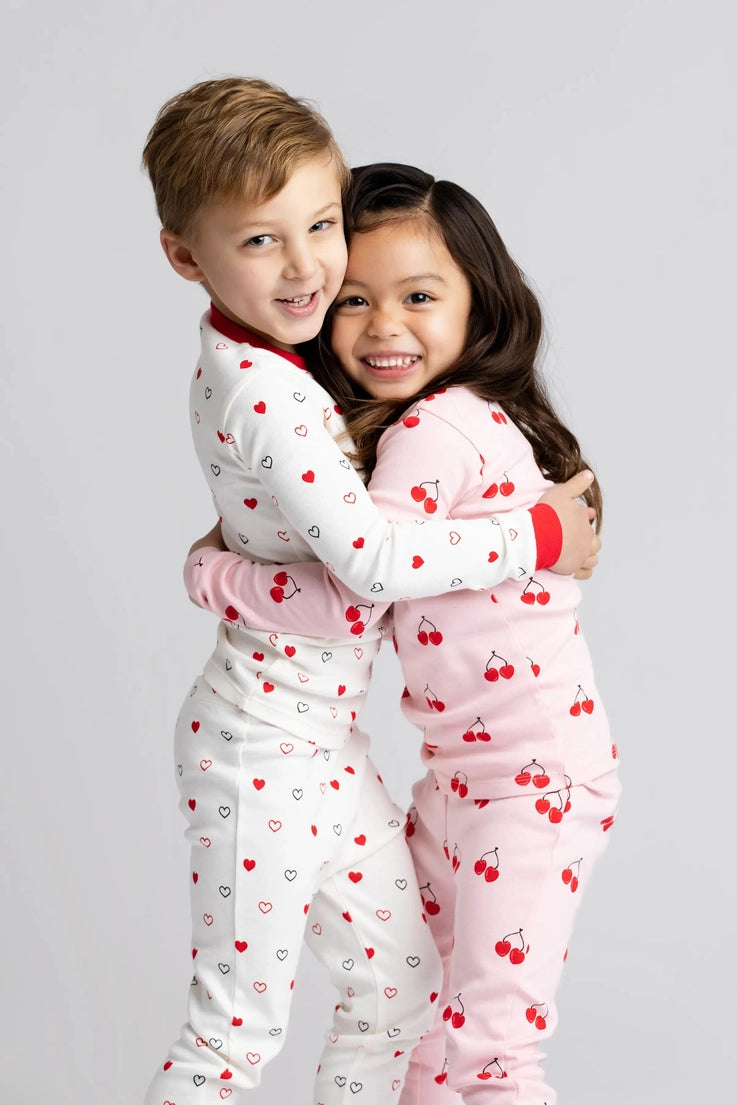 Cherry in Love Long Sleeve Pajama Set