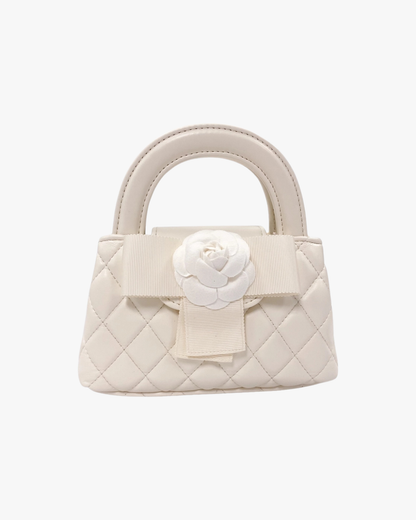 Floral Applique Quilted Bag