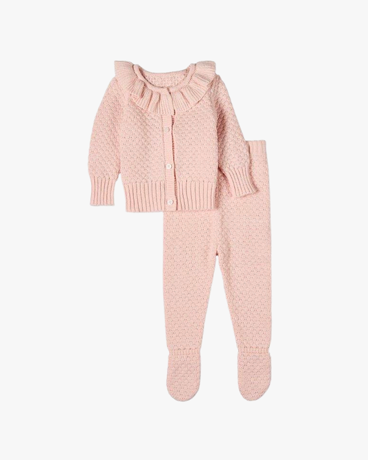 Girls Knit Cardigan Set