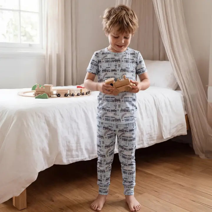 Choo Choo Short Sleeve Pajama Set
