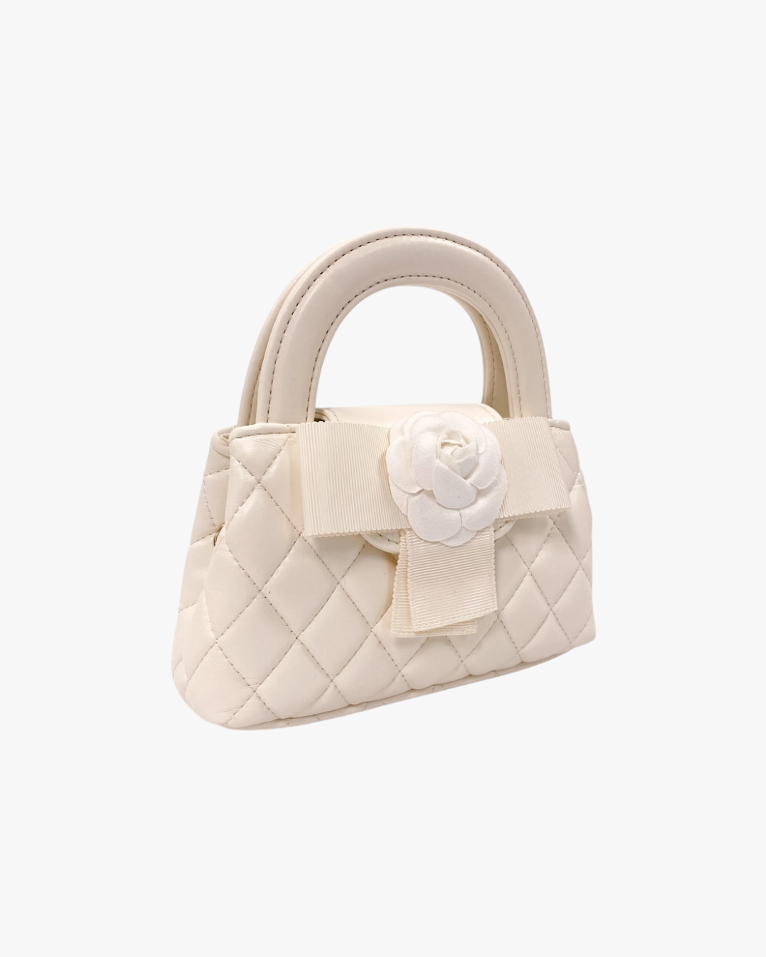 Floral Applique Quilted Bag