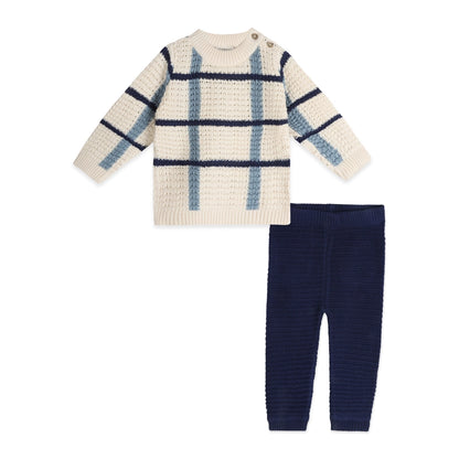 Henry Stripe Knit Baby Pullover & Pant Set