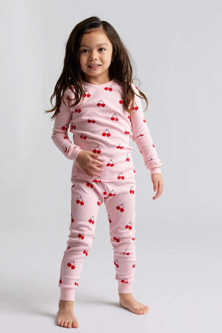 Cherry in Love Long Sleeve Pajama Set