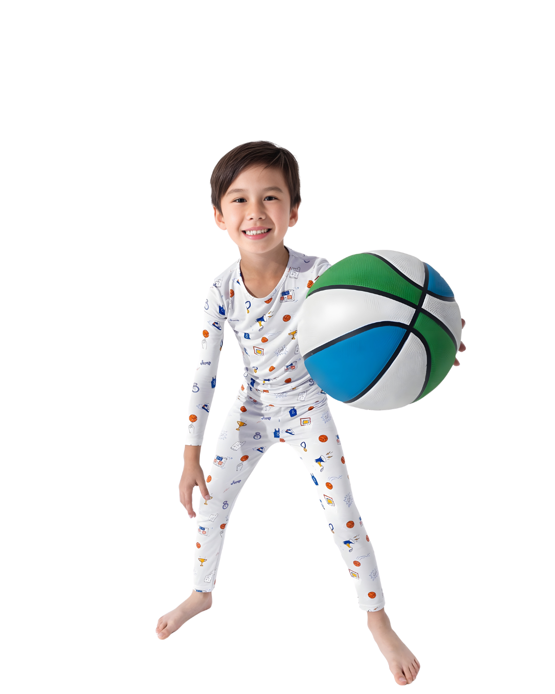 All Star Basketball Long Sleeve Pajama Set