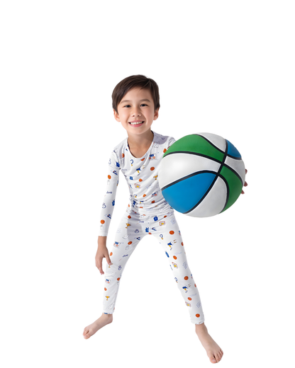 All Star Basketball Long Sleeve Pajama Set