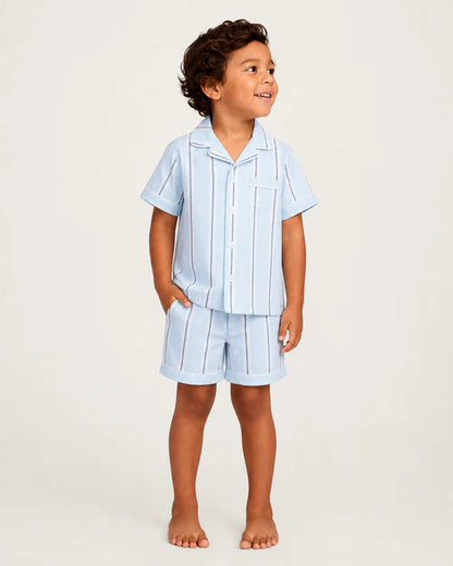 Coastal Stripe Short Pajama Set