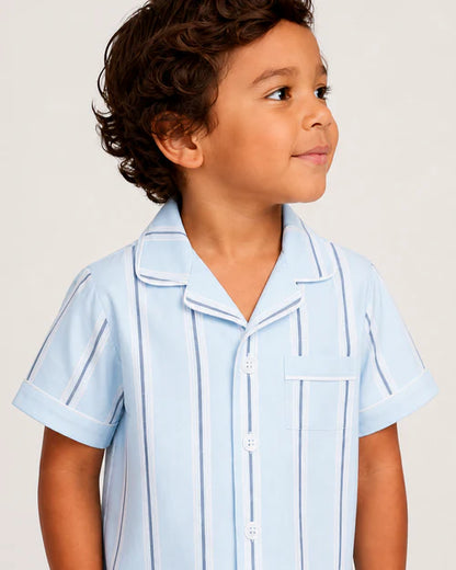 Coastal Stripe Short Pajama Set