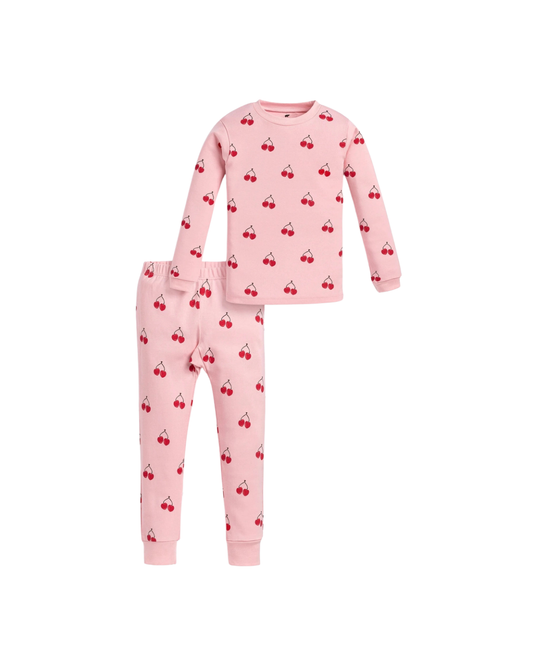 Cherry in Love Long Sleeve Pajama Set
