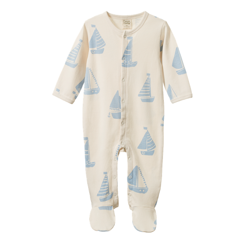 Cotton Stretch and Grow Footie