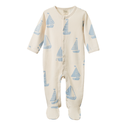 Cotton Stretch and Grow Footie