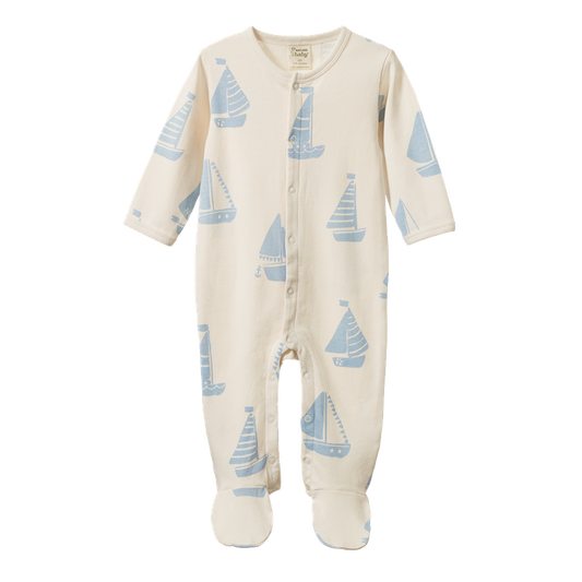 Cotton Stretch and Grow Footie
