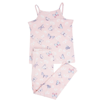 Tank Pajama - Butterfly Daisy Pink