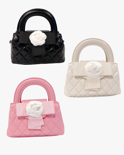 Floral Applique Quilted Bag