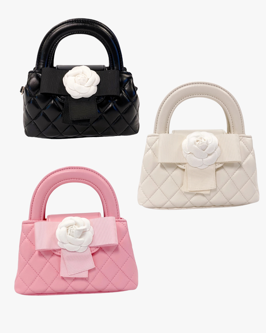 Floral Applique Quilted Bag