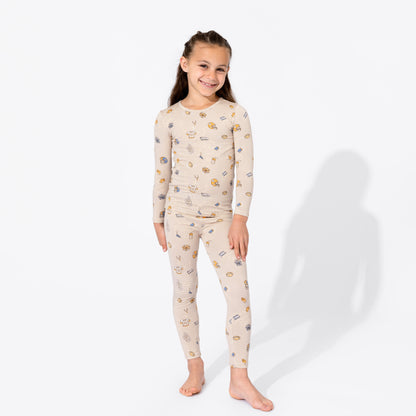 Football Bamboo Kids Pajama Short Set