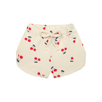 Cherry Print 3 PLY Sweatshirt & Short Set