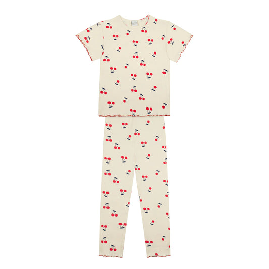 Cherry Print Long Pyjama