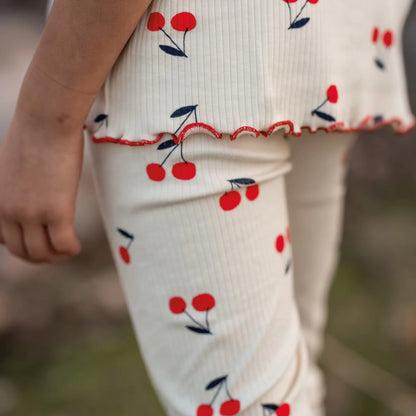 Cherry Print Long Pyjama