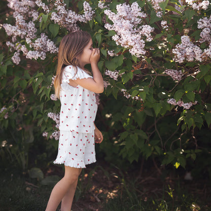 Ladybug Ruffled Short Pyjama