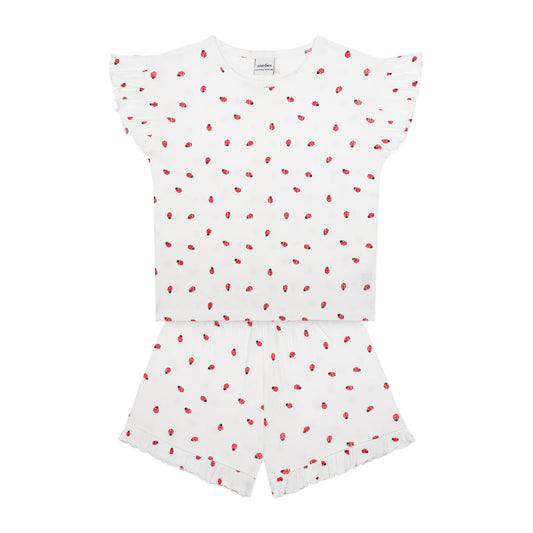 Ladybug Ruffled Short Pyjama