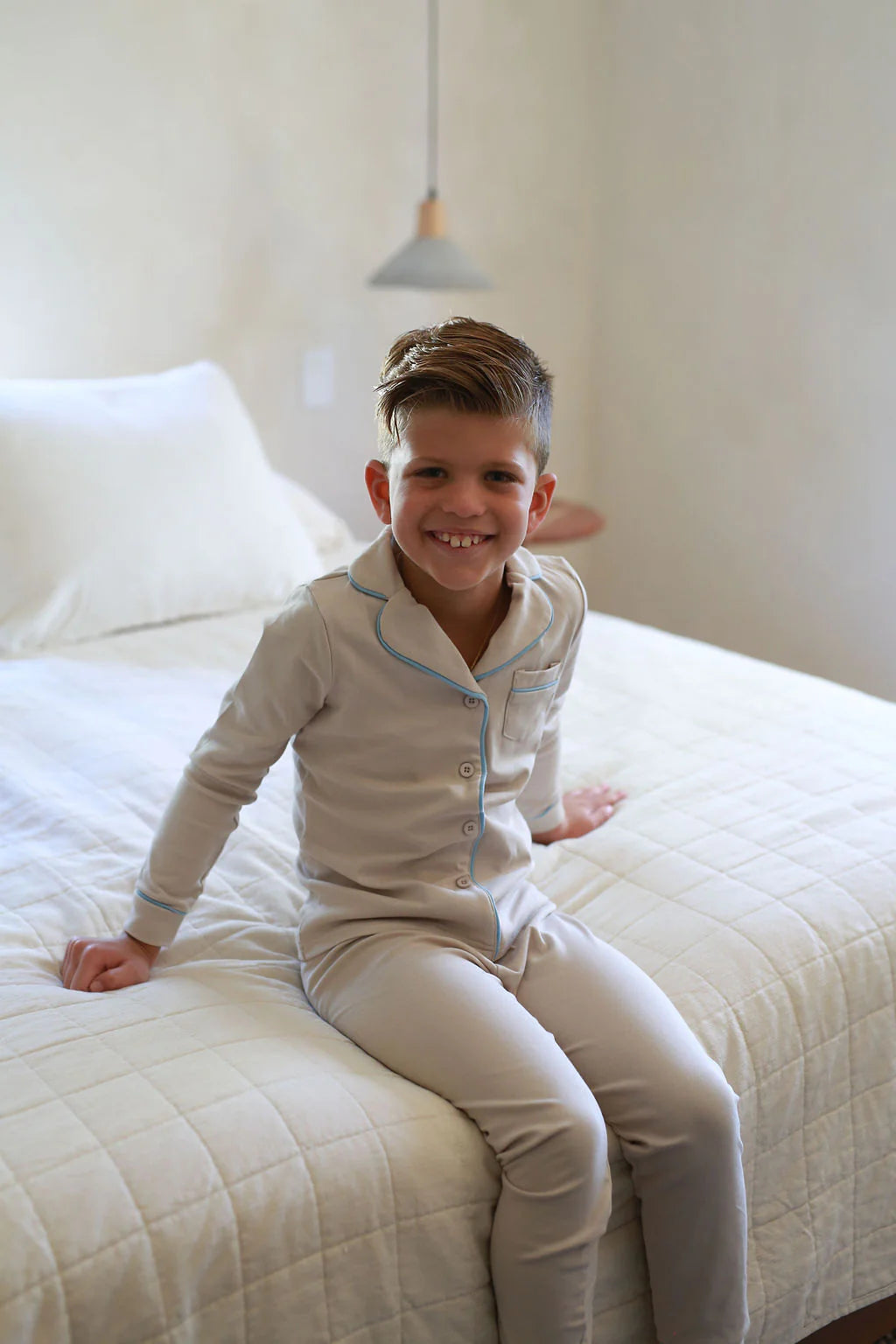 Grandpa pj Taupe/Blue