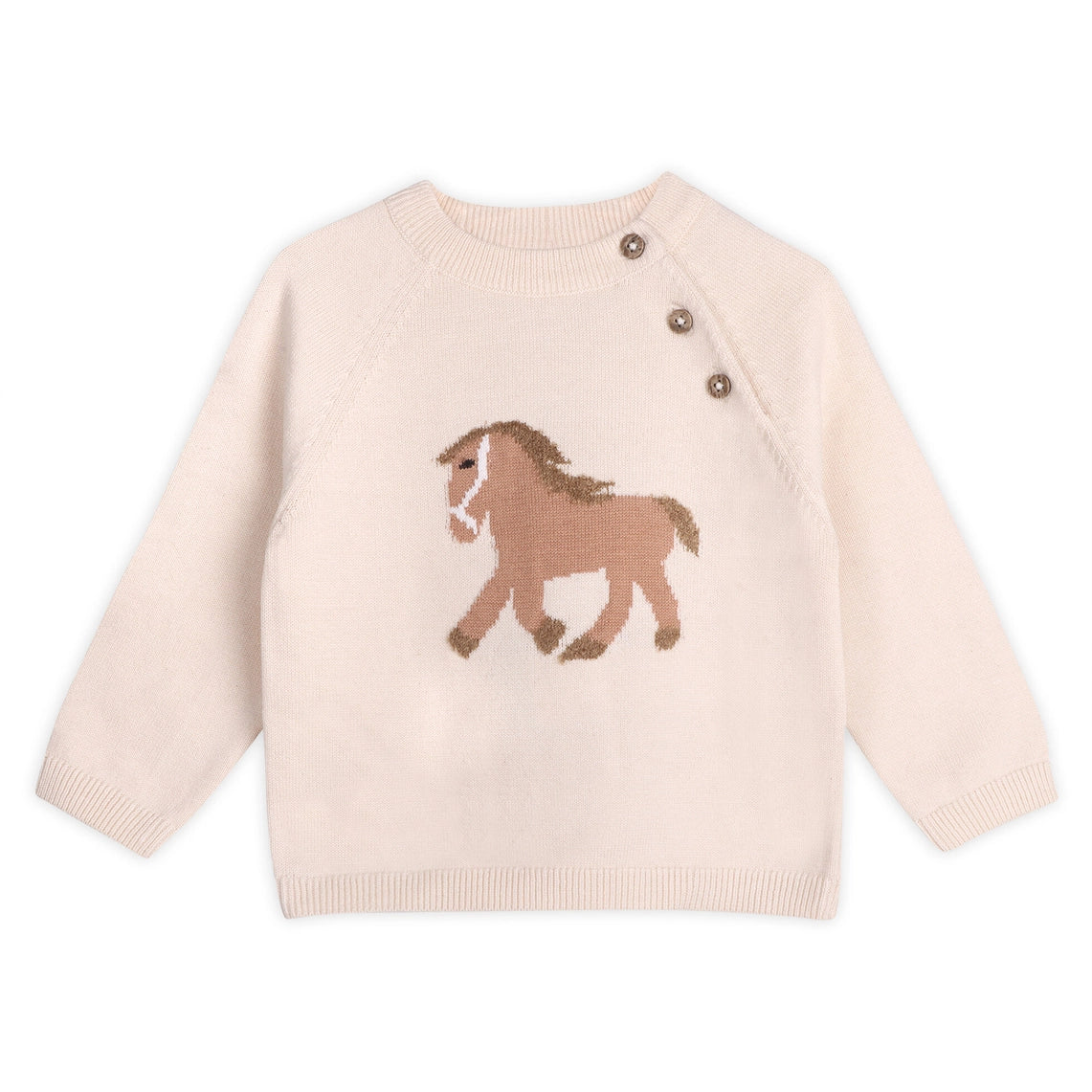 Horse Jacquard Sweater & Pants Set