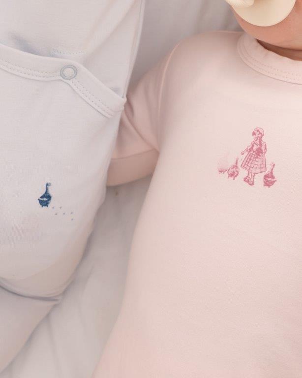 Pink Waddling Ducks Footie