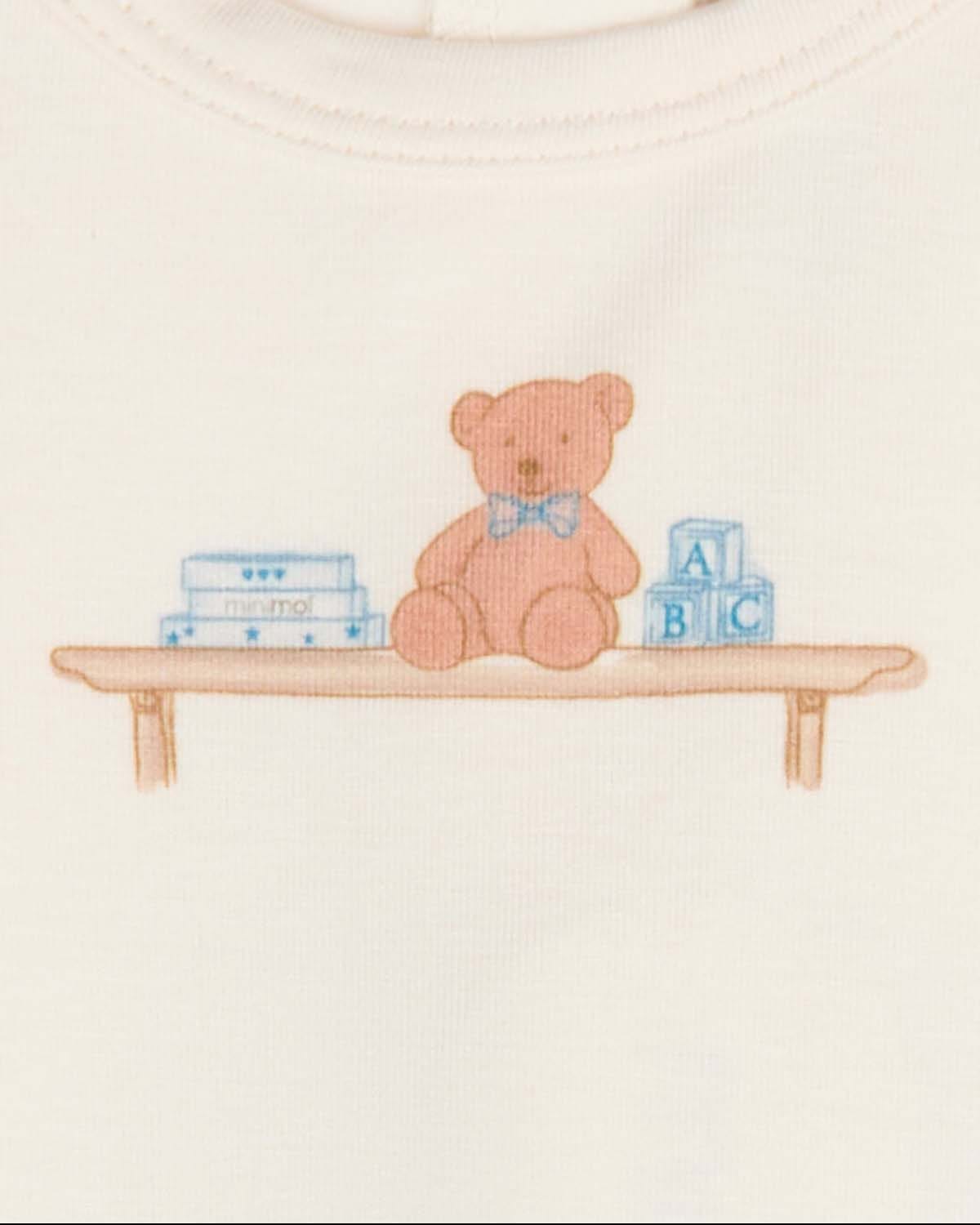 Blue Bear On A Shelf Footie