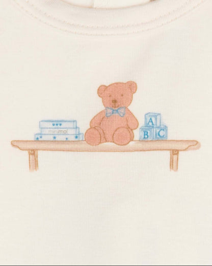 Blue Bear On A Shelf Footie