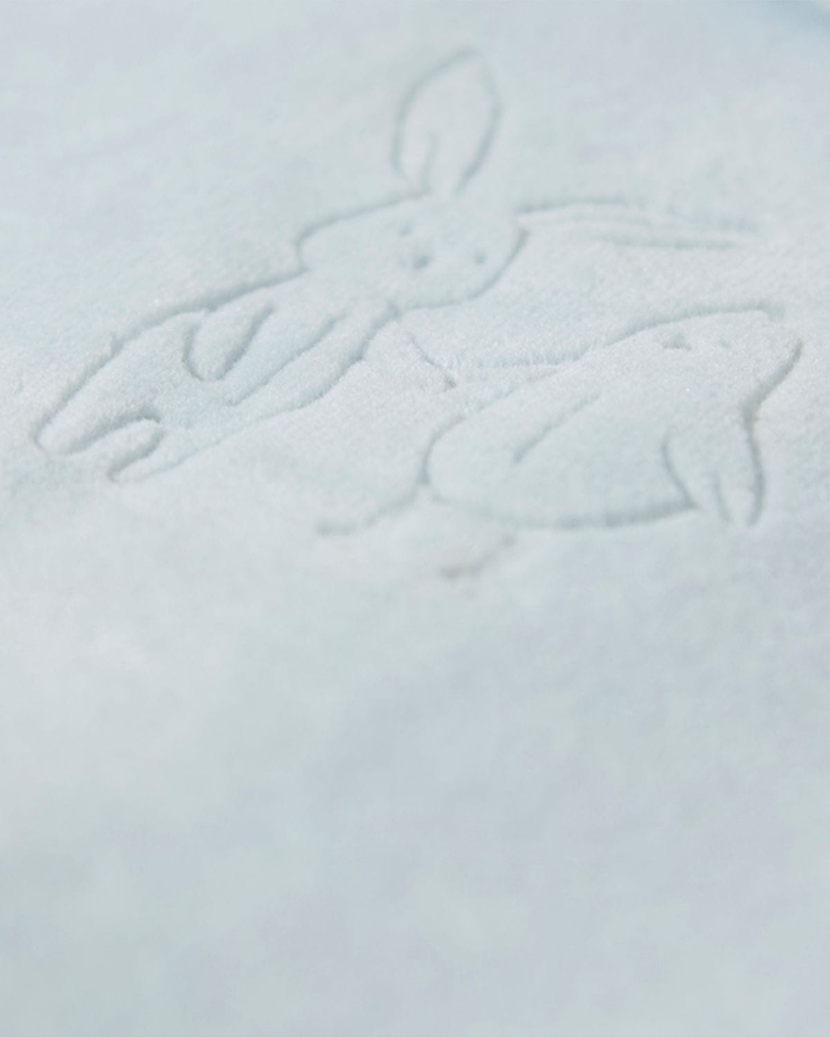 Blue Bunny Meets Chic Velour Footie with Beanie