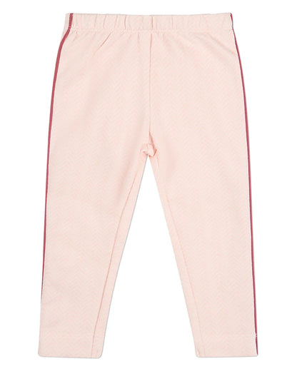 Pink Snuggly Bear Chevron Long Sleeve Pajama Set