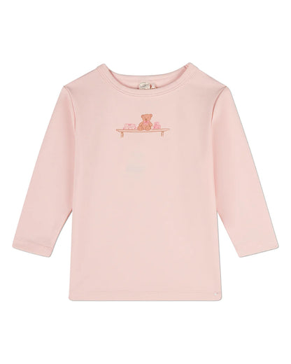 Pink Bear On A Shelf Long Sleeve Pajama Set