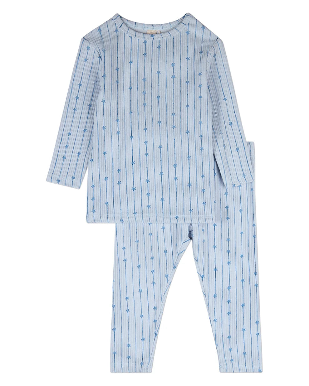 Blue Star Light, Star Bright Long Sleeve Pajama Set