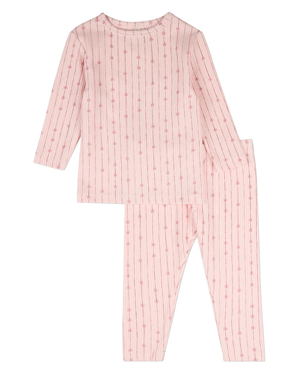 Pink Star Light, Star Bright Long Sleeve Pajama Set
