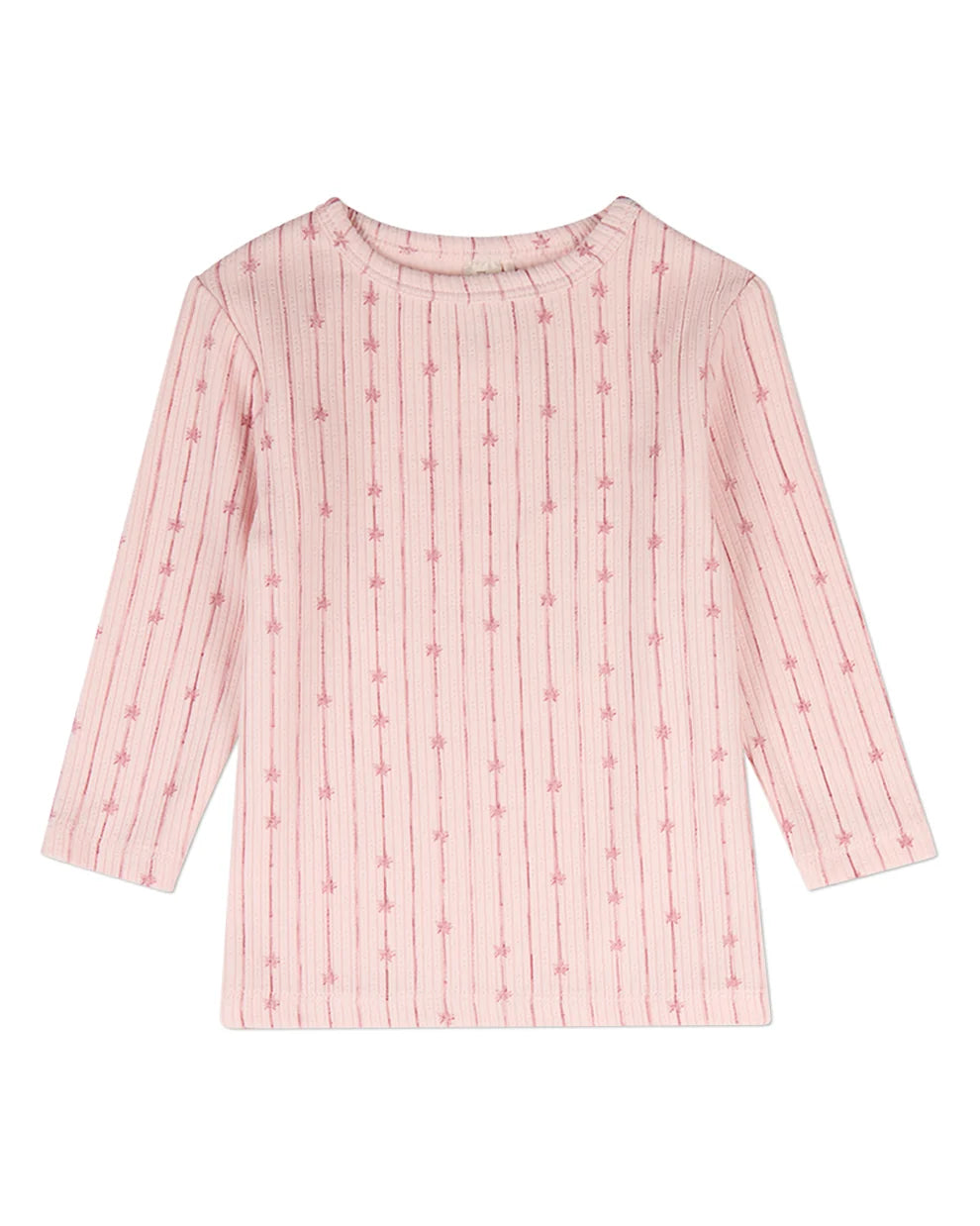Pink Star Light, Star Bright Long Sleeve Pajama Set