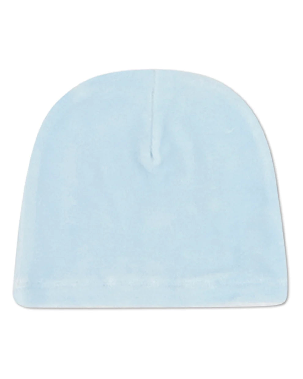 Blue Bunny Meets Chic Velour Footie with Beanie