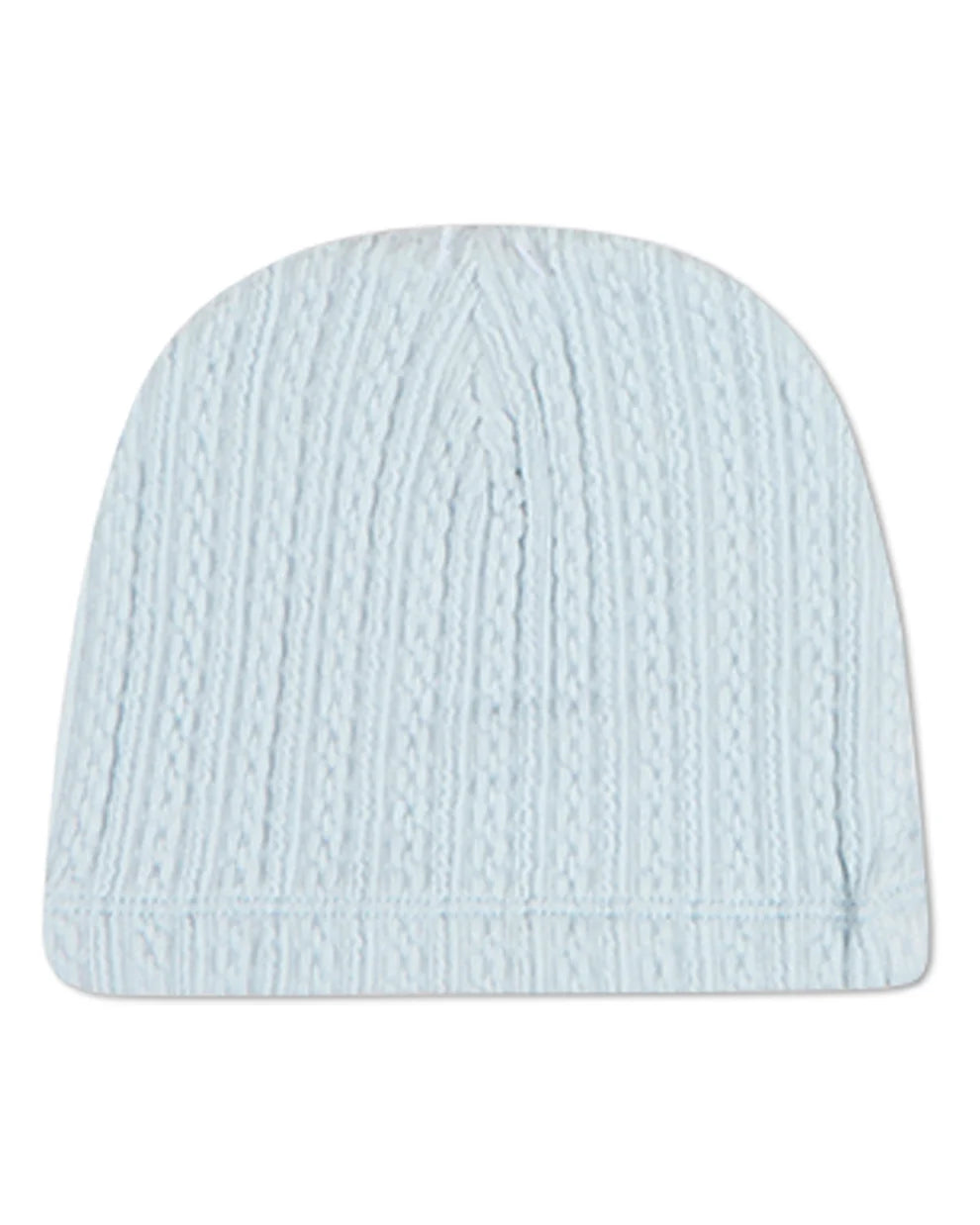 Blue Delicate Link Patterned Footie with Beanie