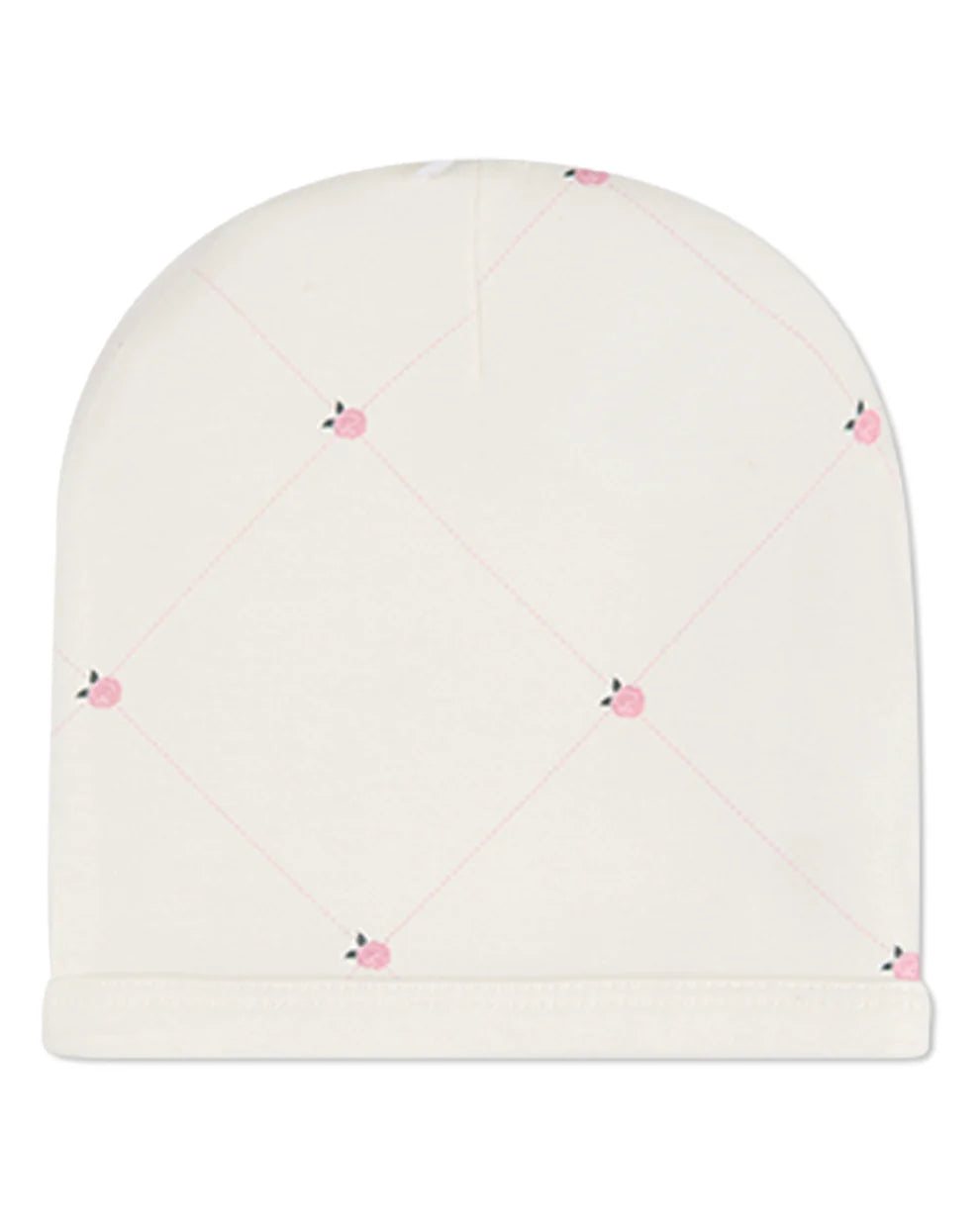 Rosettes and Stitching Footie with Beanie